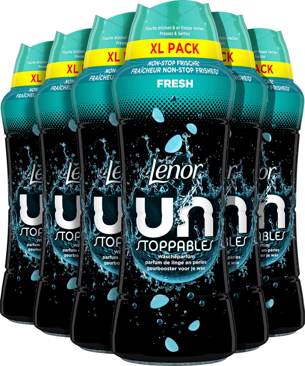 Lenor Duft-Booster unstoppables fresh – Waschparfüm – 6 x 495 g