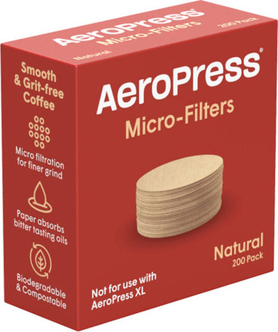 Aeropress-Filter – braun (natur) – Standardgröße – 200 Stück
