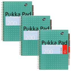 Vorlesungsblock Pukka A4+ metallic grün