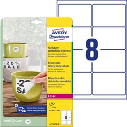 Avery-Etiketten wetterfest nbsp;