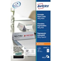 Visitenkarten Avery C32253-25 weiß