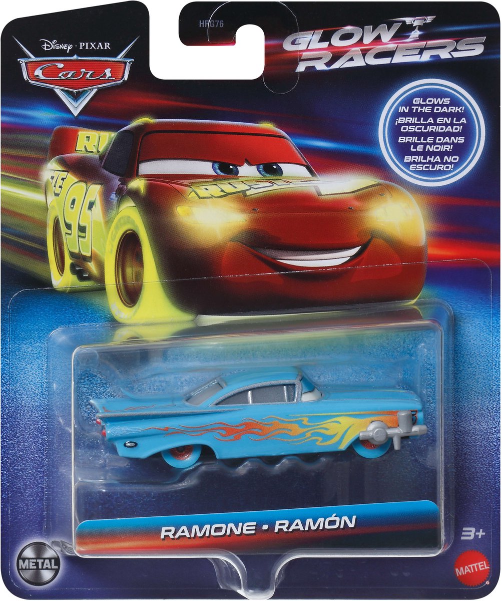 Disney Pixar Cars Disney und Pixar Cars Glow Racers Ramone, Auto, 3 Jahre, Metall, Blau, Orange
