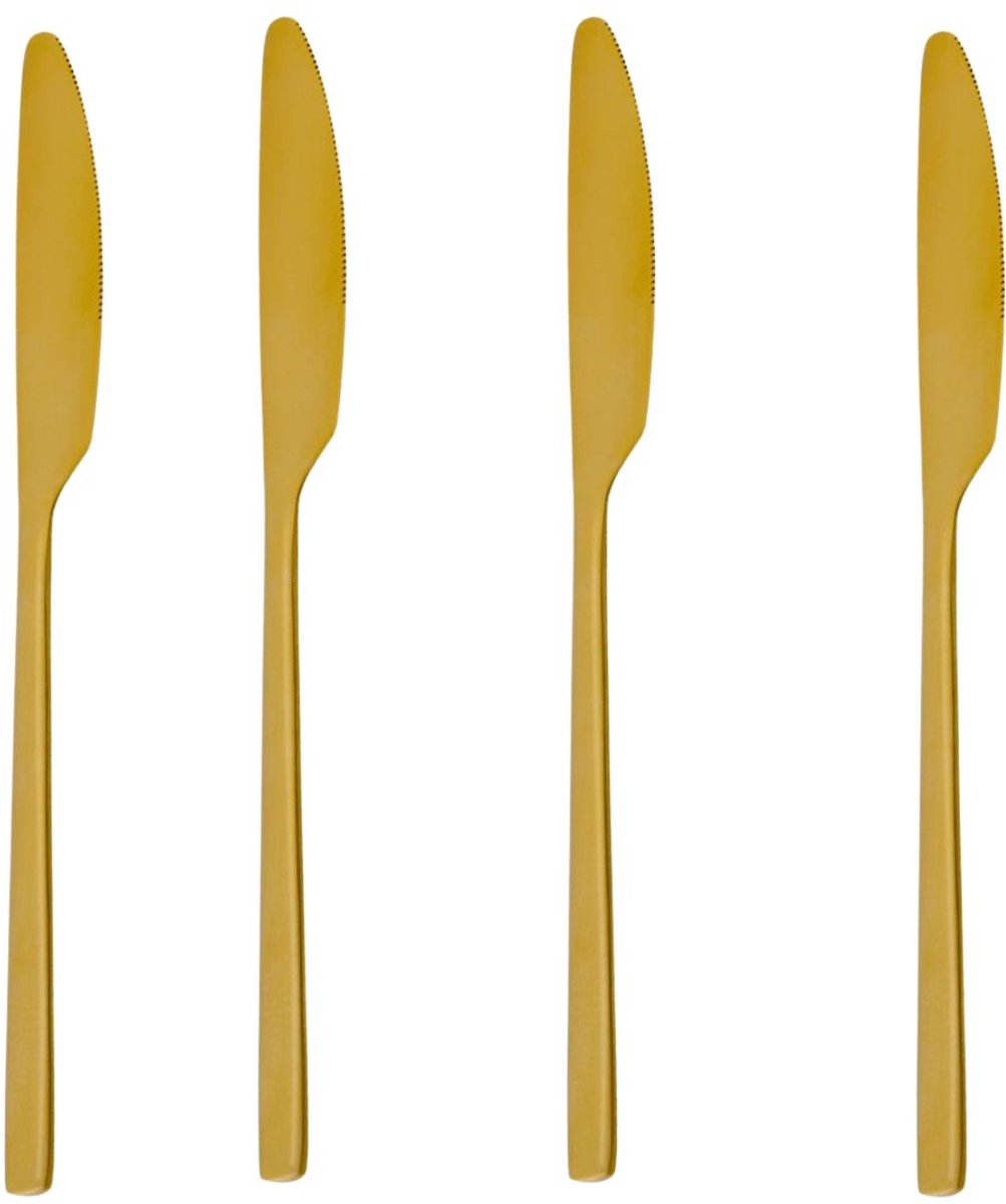 Alpina Tafelmesser 4-teilig Gold