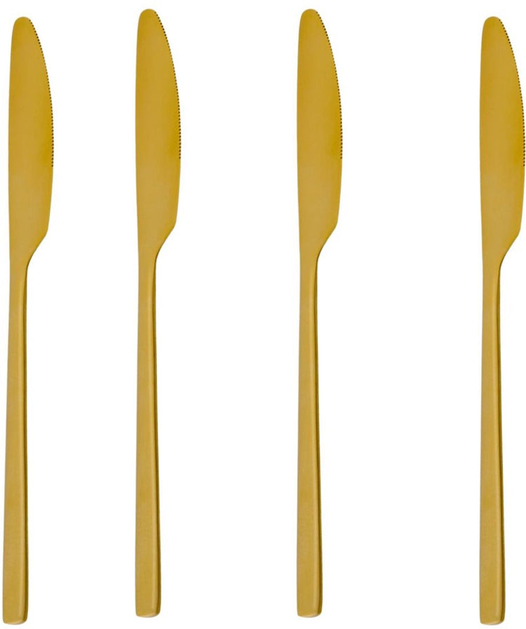 Alpina Tafelmesser 4-teilig Gold