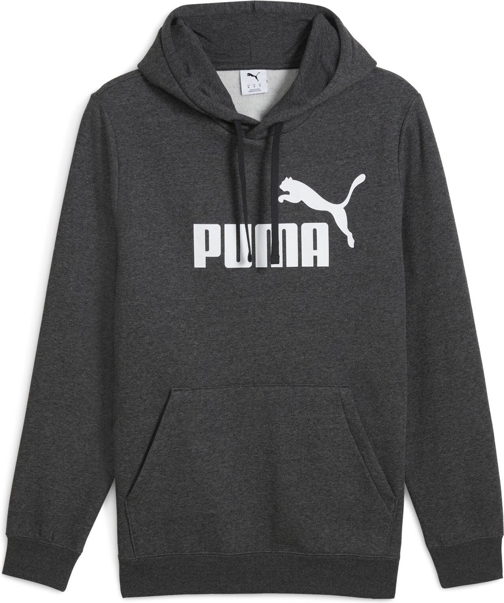 Puma ess Nr. 1 Logo Hoodie FL Unisex-Pullover – dunkelgrau meliert