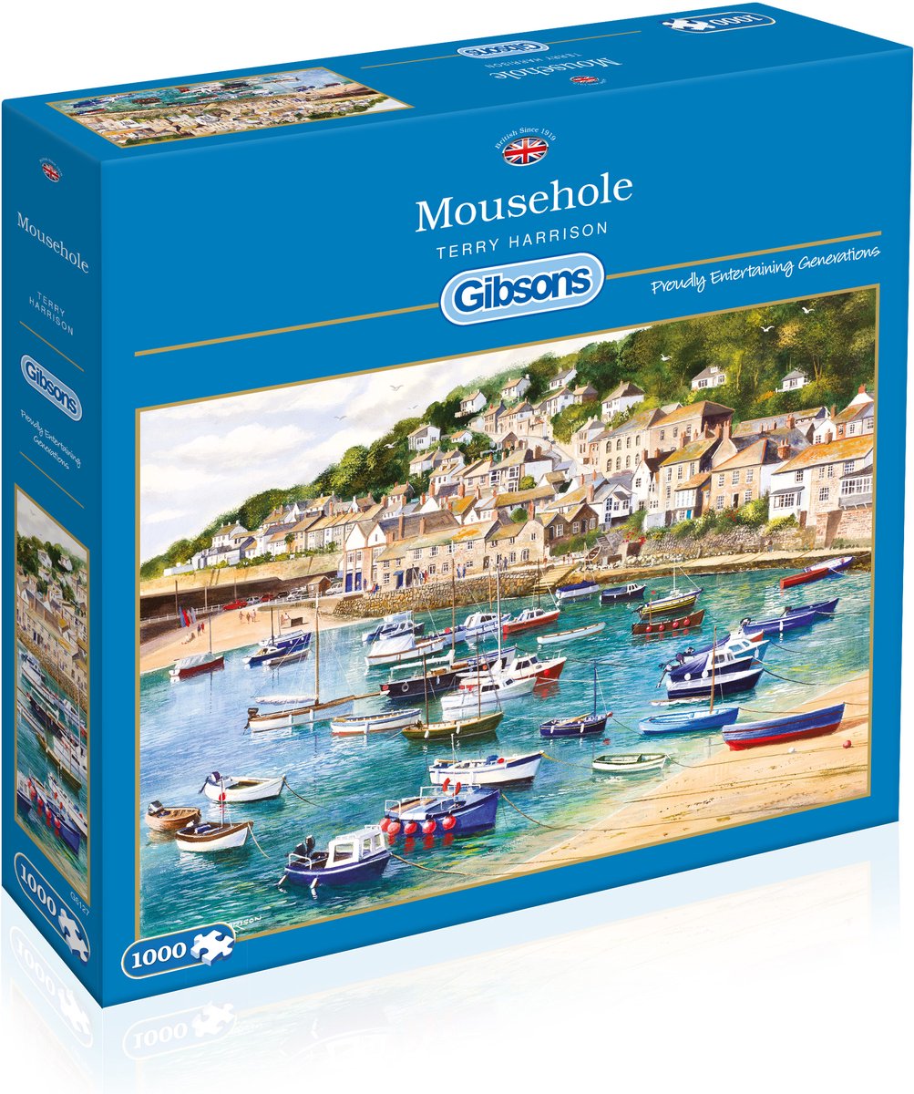 Gibsons – Mousehole (von Terry Harrison) – 1000 Teile 68×49cm (B×H) – Puzzle für Erwachsene