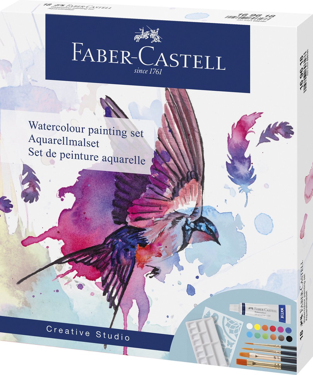 Faber-Castell Aquarell-Set – 18-teilig – fc-169618