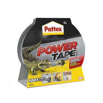 Pattex 1001840 - Powerband 25m grau sw | 6 Stück