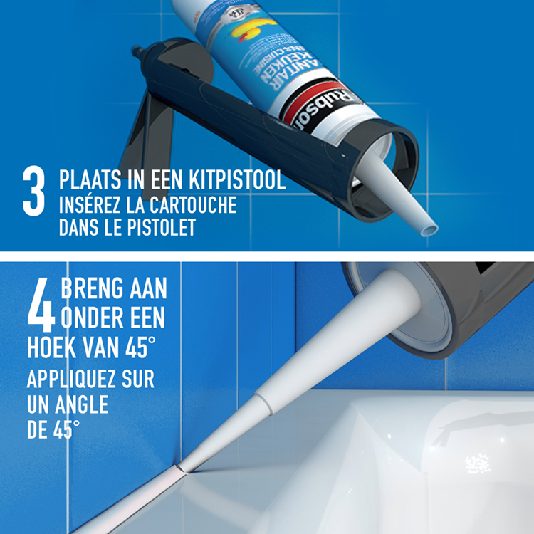 Rubson 1065996 – leicht versiegelnde Sanitärküche 280 ml | 12 Stück