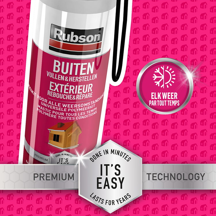 Rubson 1066000 – einfache Versiegelung für den Außenbereich, 100 ml | 12 Stück
