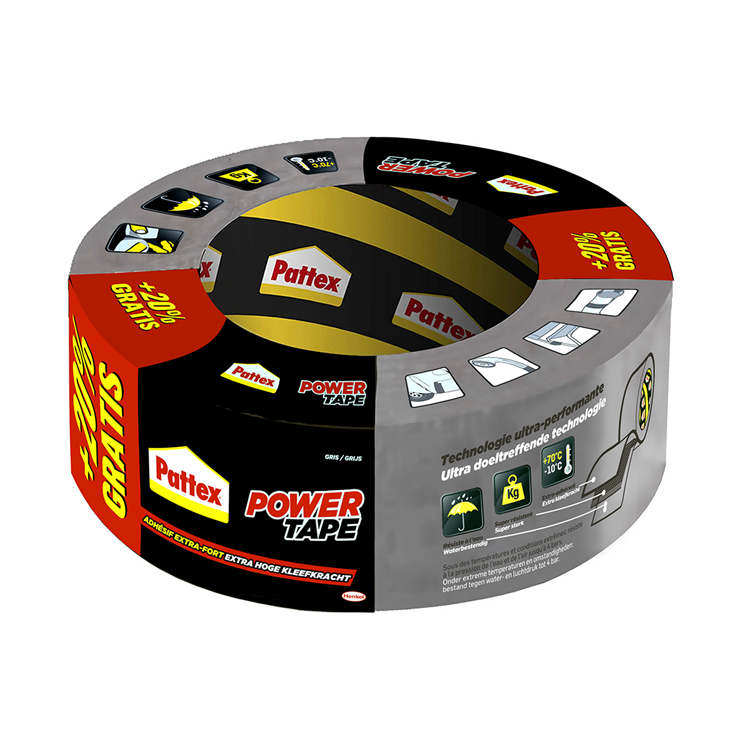 Pattex 1008427 - Powerband 25m + 20% | 12 Stück