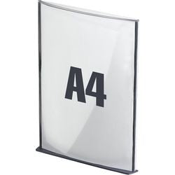 Hinweisschild Paperflow A4 transparent anthrazit