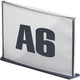 Informationstafel Paperflow A6 transparent schwarz