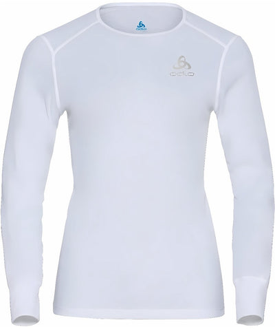 Odlo Active Warm Langarm-Thermoshirt Damen – Weiß – Größe M