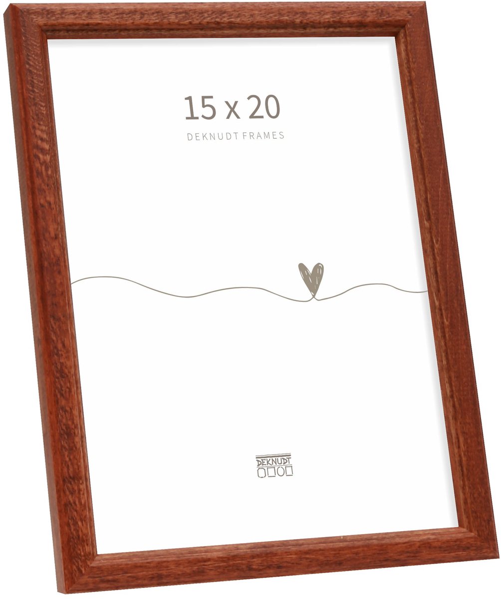 Deknudt Frames Fotorahmen S236H3 – Braun – Holz – Foto: 15 x 20 cm