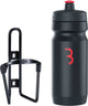 BBB Fahrrad-Kraftstofftank – Aluminium-Flaschenhalter mit Flasche – 550 ml – Schwarz Rot – Rennrad Mountainbike – Trinkflaschenhalter Fahrrad – BBC-03C
