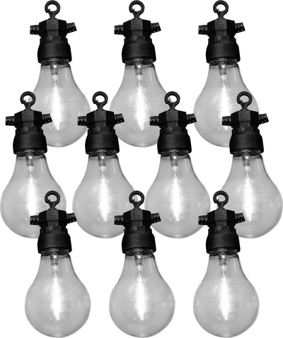 Luxform - Tahiti-Lichterkette - mit 10 warmweißen LED-Leuchten - koppelbar - für den Außenbereich geeignet