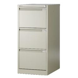 Hängeregistratur-Schubladenschrank 3 Schubladen Zylinderschloss 470x622x1016mm beige