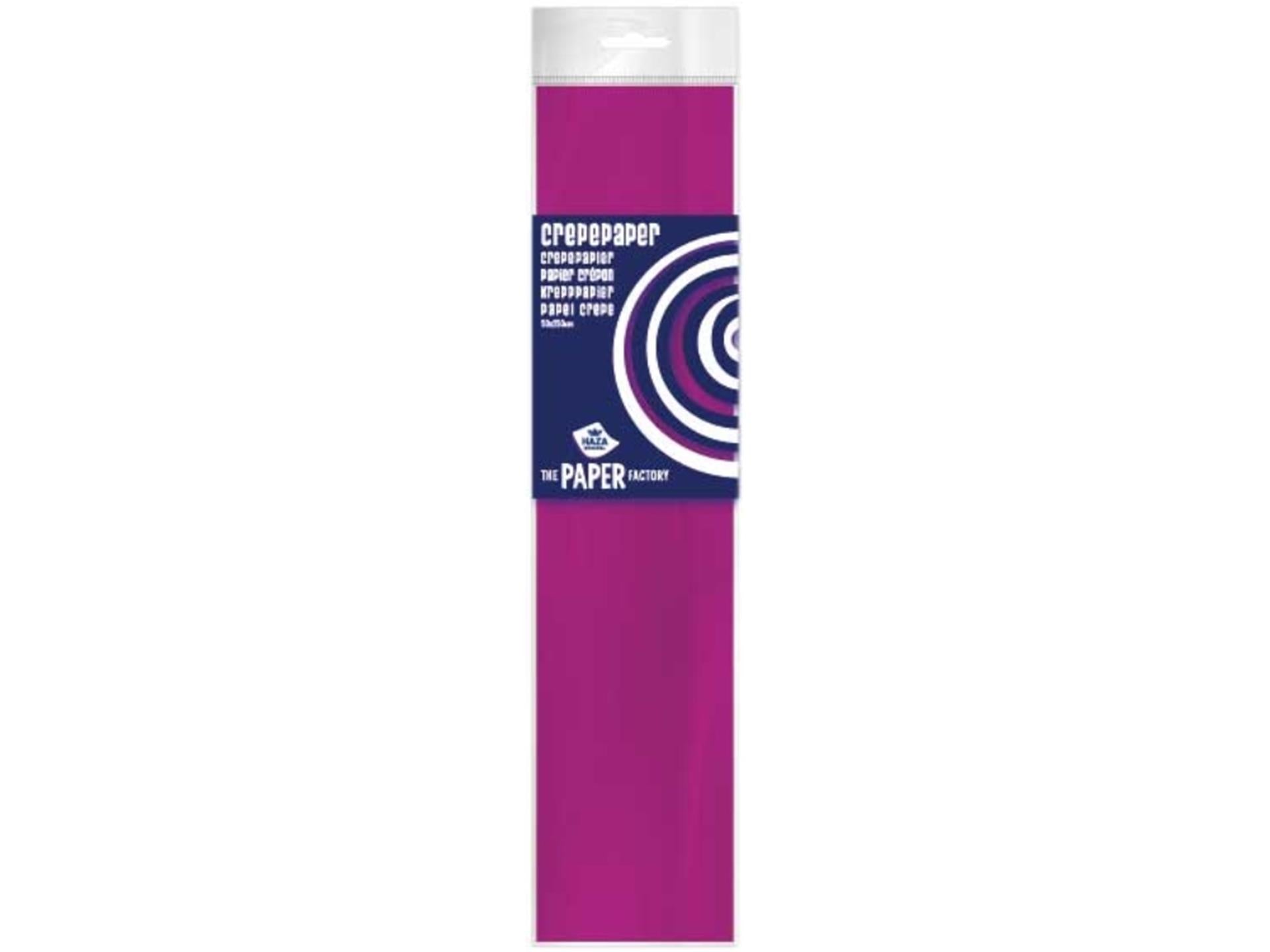 Haza Krepppapier 50x250 rosa, Packung mit 10 Rollen