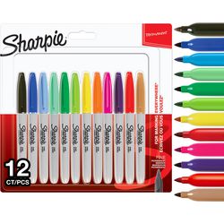 Permanentmarker Sharpie Packung mit 12 Stück, Sortiment