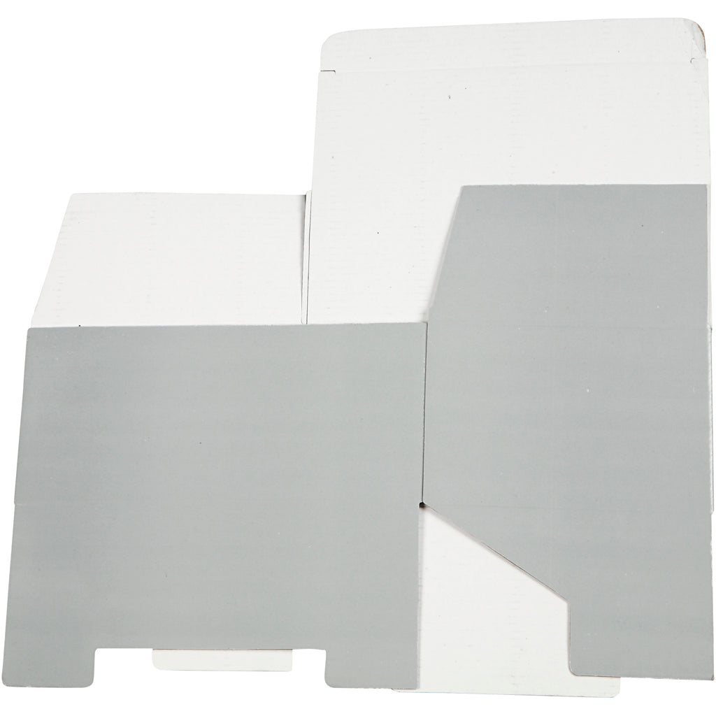 Creativ Company Karton, H: 10 cm, L: 22 cm, B: 15,5 cm, hellgrau, 1 Stück