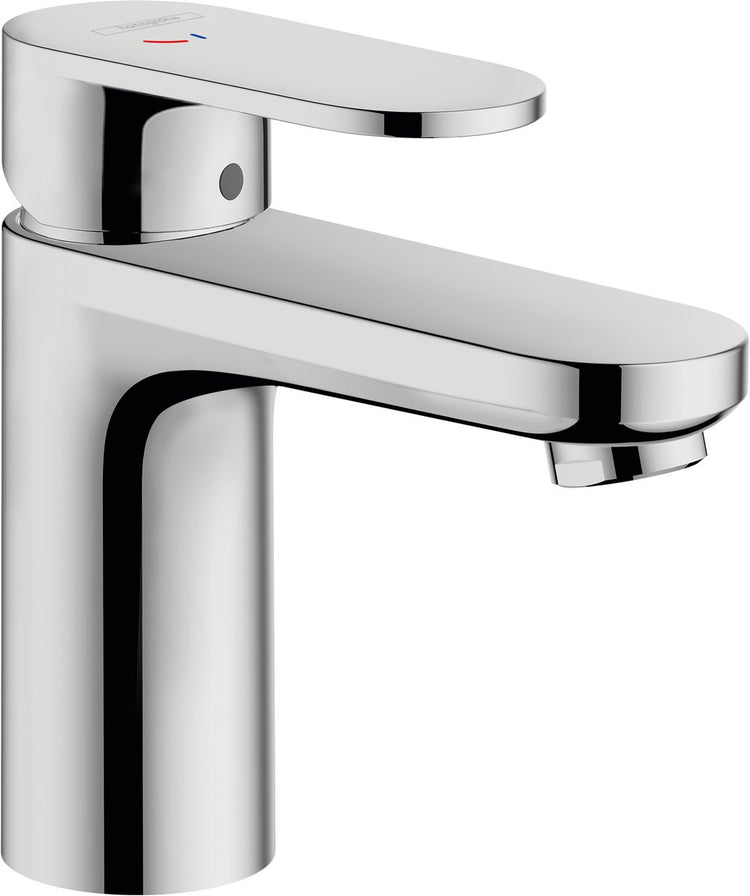 Hansgrohe Lackmischung – Waschtischarmatur – Einhebelbedienung – Kaltstart energiesparend – ohne Abfall – 100 mm Größe – Chrom