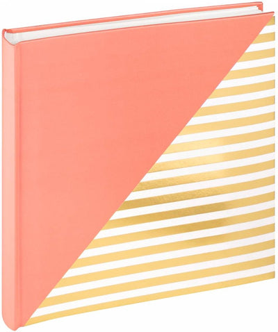 Walther fa-237-r Unite – Designalbum – Größe 26 x 25 cm – Lachsrosa-Gold-Relief