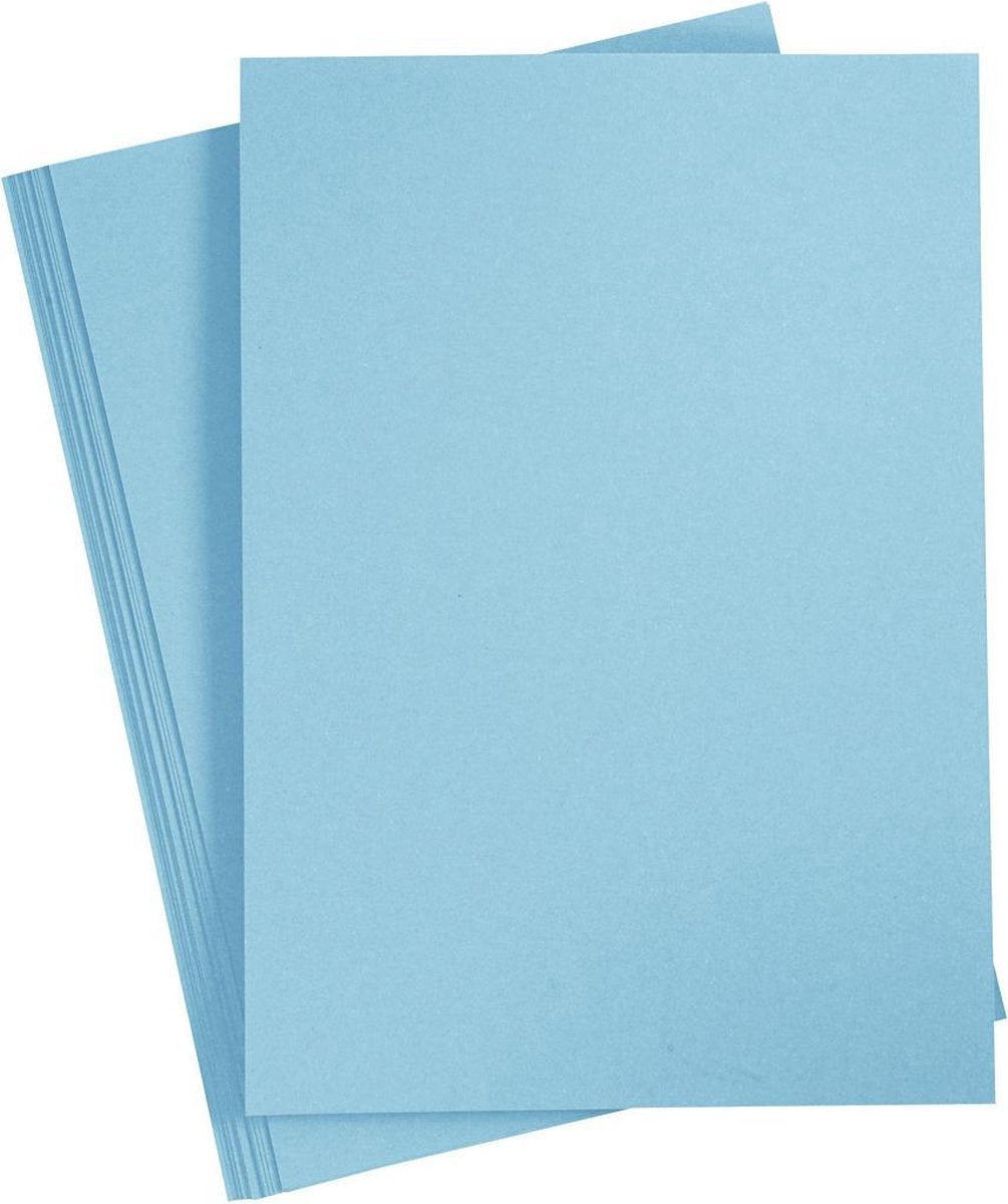Creativ Company Cardboard Light Blue A4 220g, 10st.