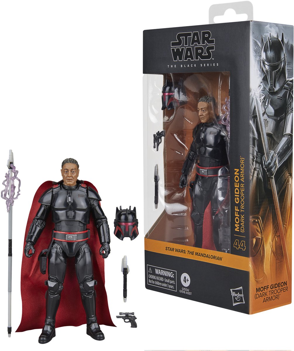 Star Wars Hasbro: The Mandalorian Black Series Actionfigur Moff Gideon (Dark Trooper Armor) 15 cm große Actionfigur