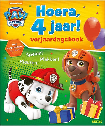 Deltas -Geburtstagsbuch Hurra, 4 Jahre!