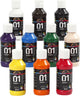 Creativ Company Acrylfarbe Hochglanzfarbe, 10x100 ml