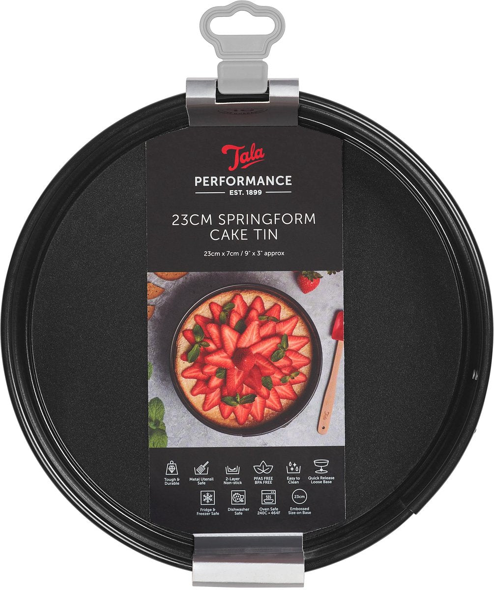 Tala Performance – Springform – 23 cm – loser Boden – ofenfest – Antihaftbeschichtung – PFAS-frei