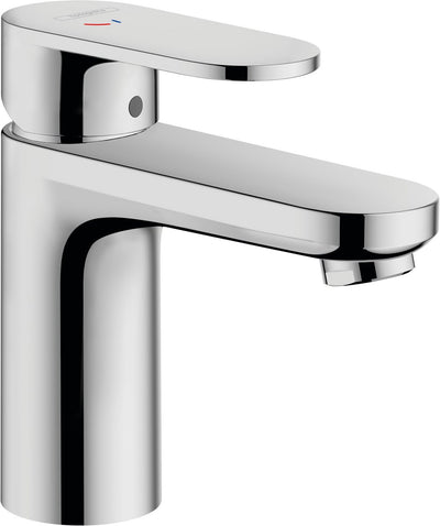 Hansgrohe Lackmischung – Waschtischarmatur – Einhebelbedienung – Kaltstart energiesparend – ohne Abfall – 100 mm Größe – Chrom