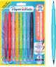 Paper Mate Flair Dual-Filzstift | Pinsel und mittleres Ende (0,7 mm) | Farbstifte mit Doppelenden | verschiedene Farben | 8 Stück