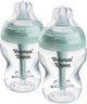 Tommee Tippee Advanced Anti-Kolik-Babyflaschen – Set mit 2 x 260 ml Babyflaschen – niedrige Fließgeschwindigkeit – 0 m+