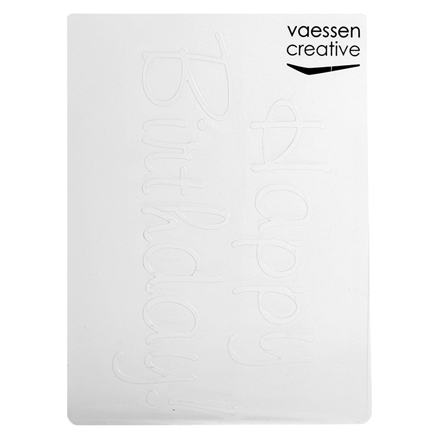 Vaessen creative • Prägeschablone „Happy Birthday“.