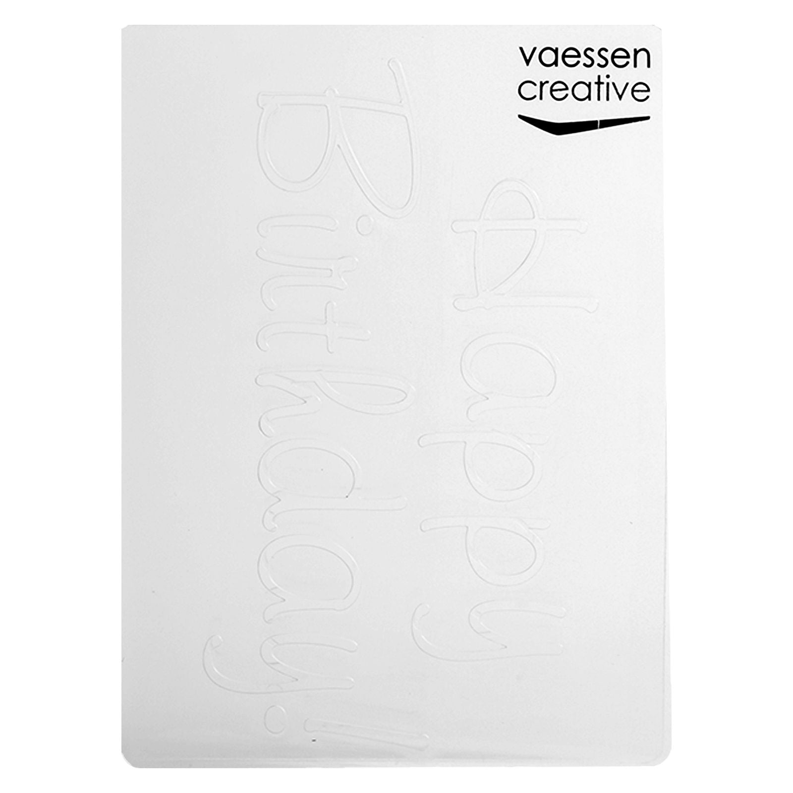 Vaessen creative • Prägeschablone „Happy Birthday“.