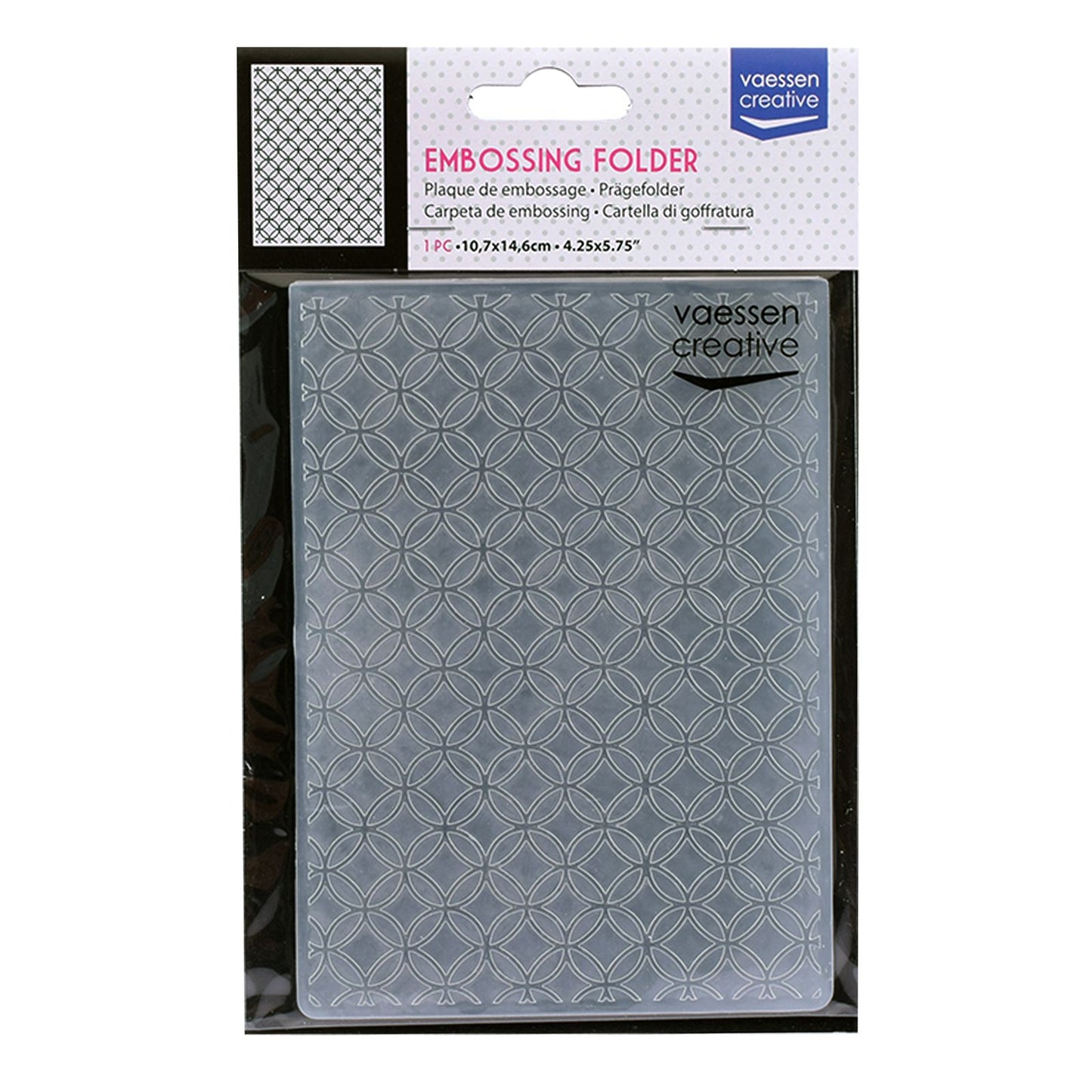 Vaessen creative • Prägeschablone mit verbundenen Kreisen