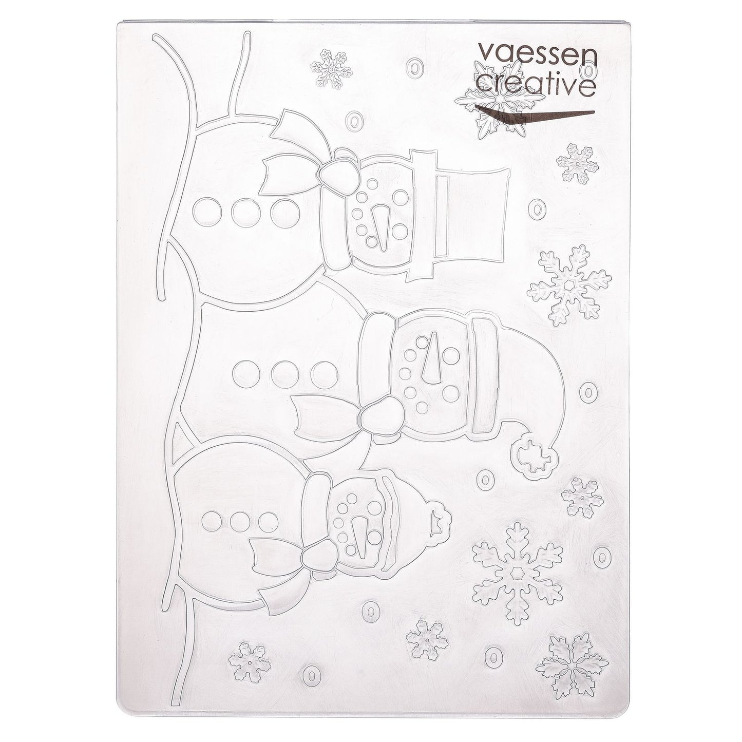 Vaessen creative • Prägeschablone Schneemänner