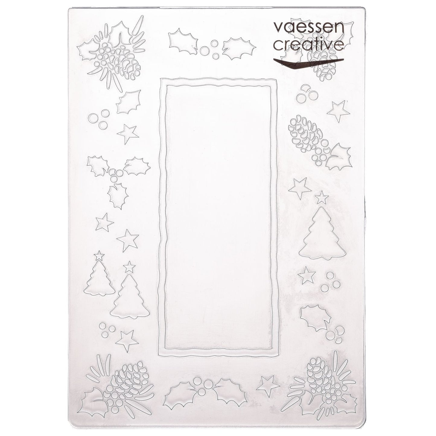 Vaessen creative • Prägeschablone Tannenzapfenbaum