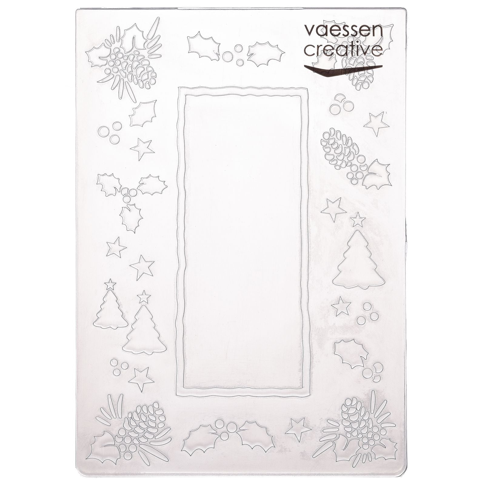 Vaessen creative • Prägeschablone Tannenzapfenbaum