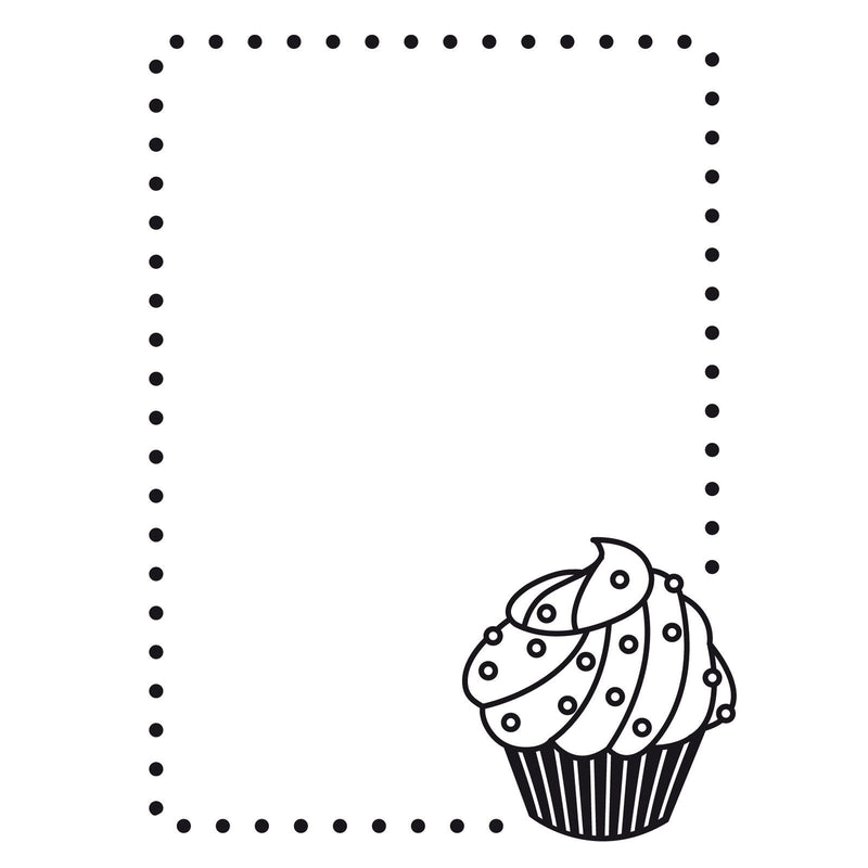 Vaessen creative • Prägeschablone Cupcake-Ecke