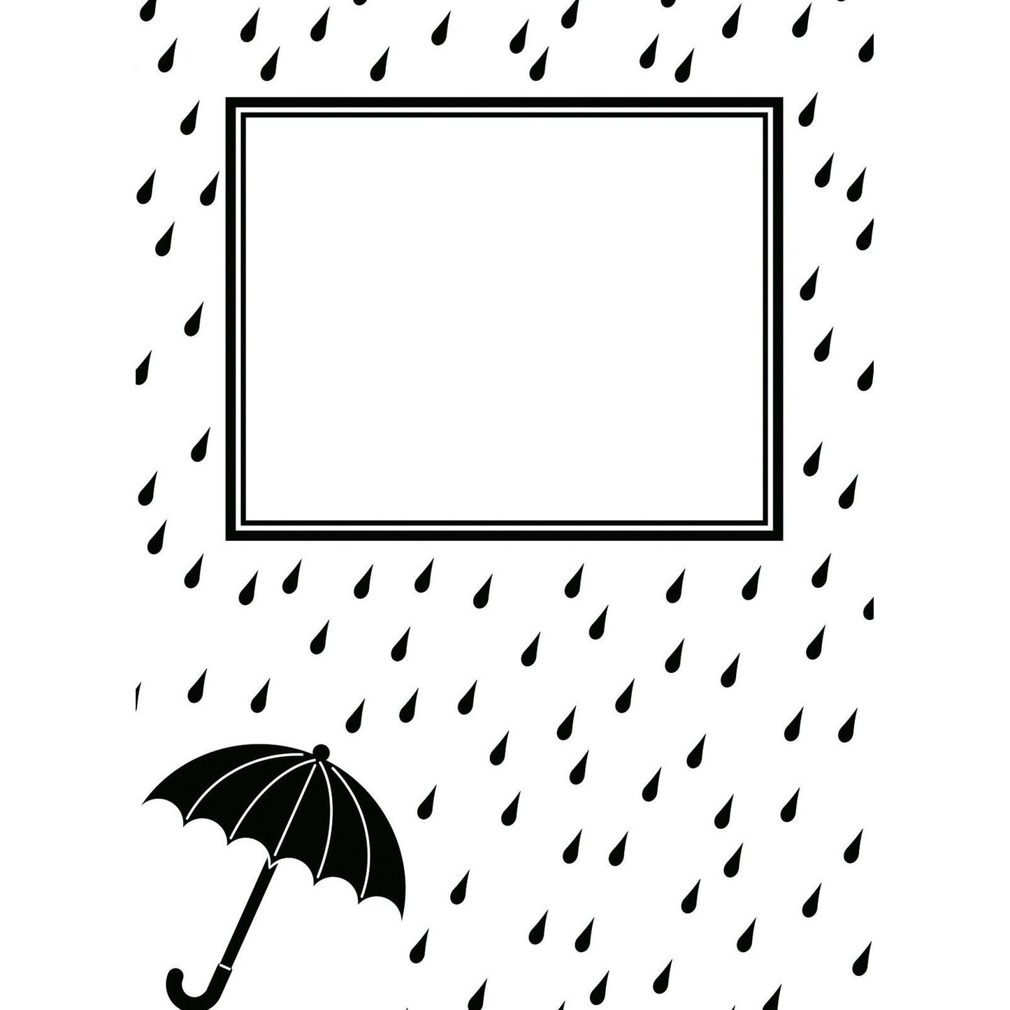 Vaessen creative • Prägefolder Regentropfen Regenschirm