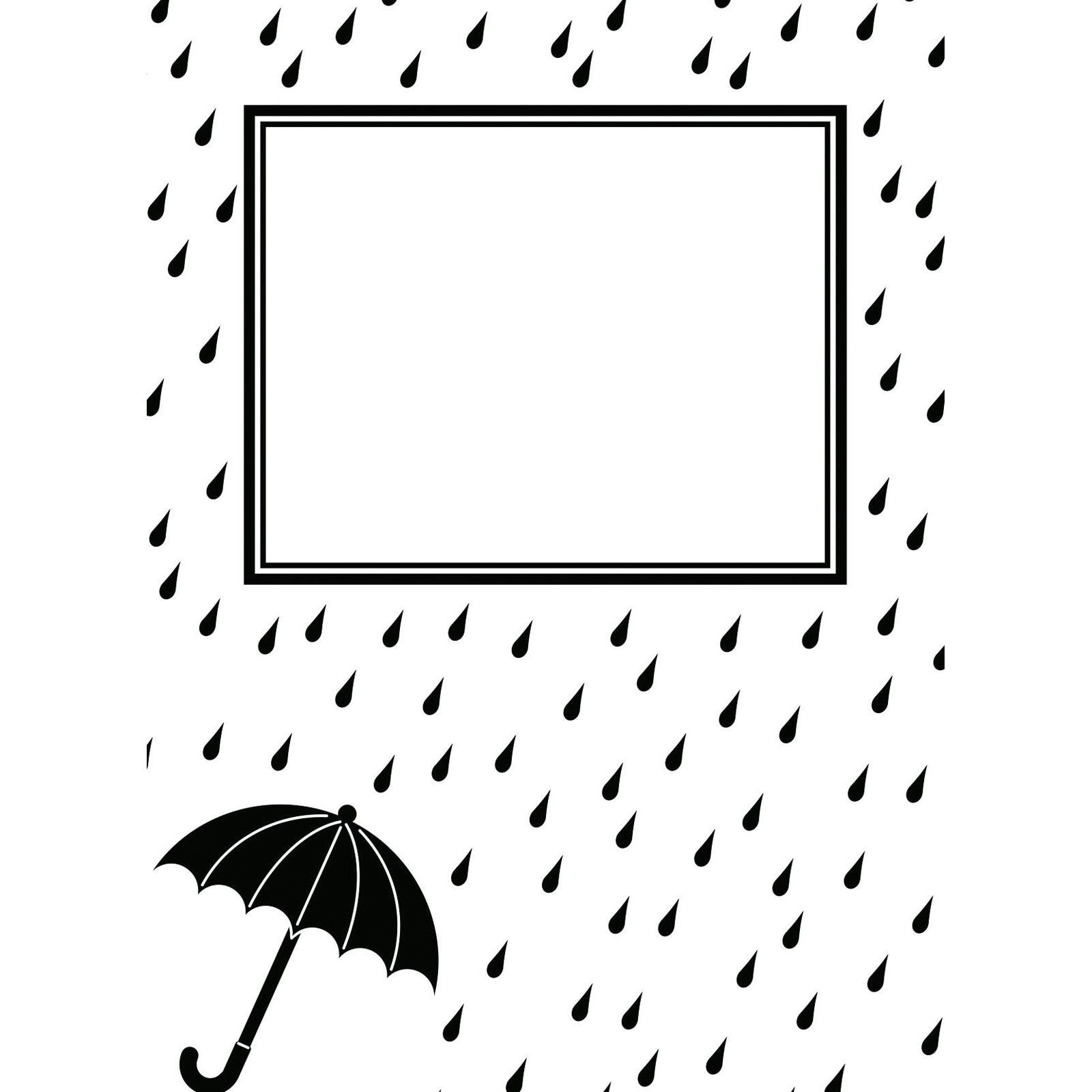 Vaessen creative • Prägefolder Regentropfen Regenschirm