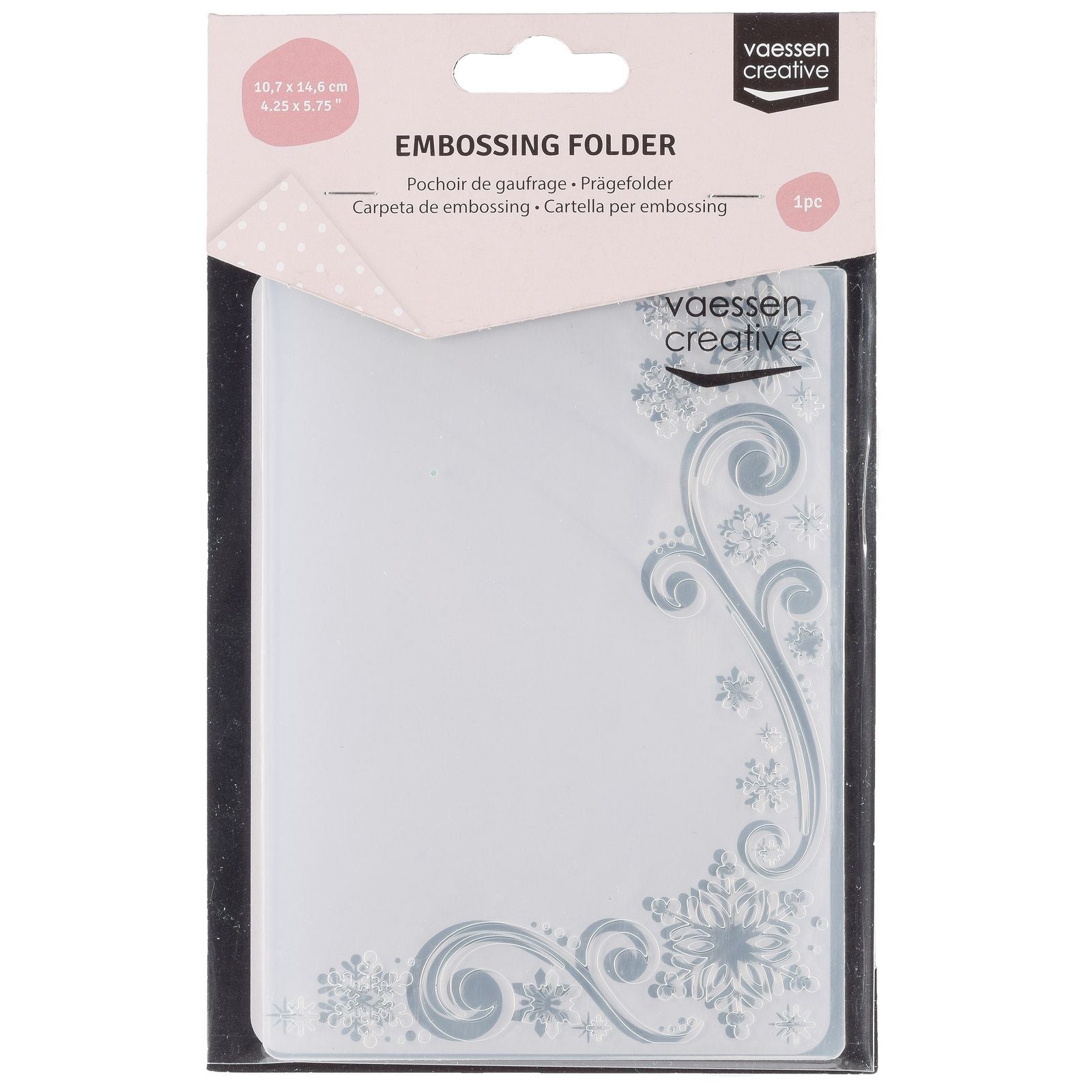 Vaessen creative • Prägefolder Schneeflocken und dekorative Locken