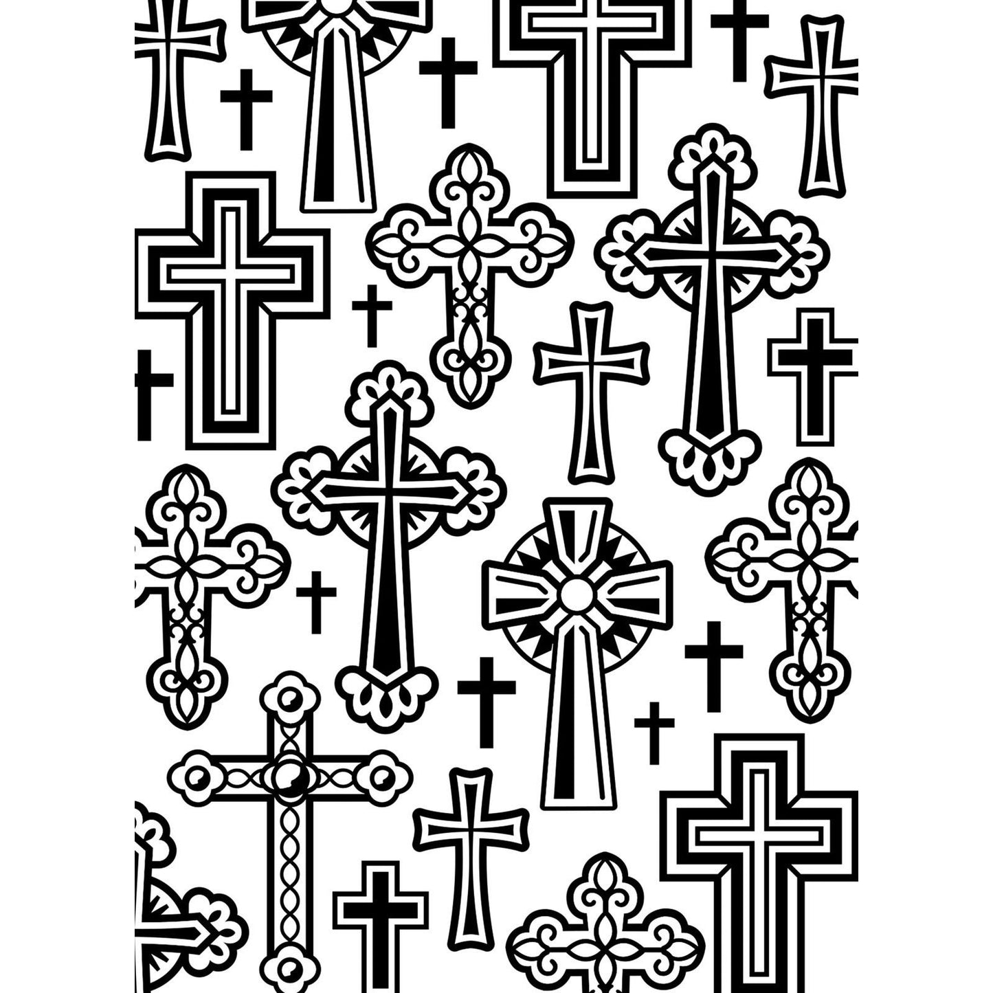 Vaessen creative • Prägeschablone Kreuze
