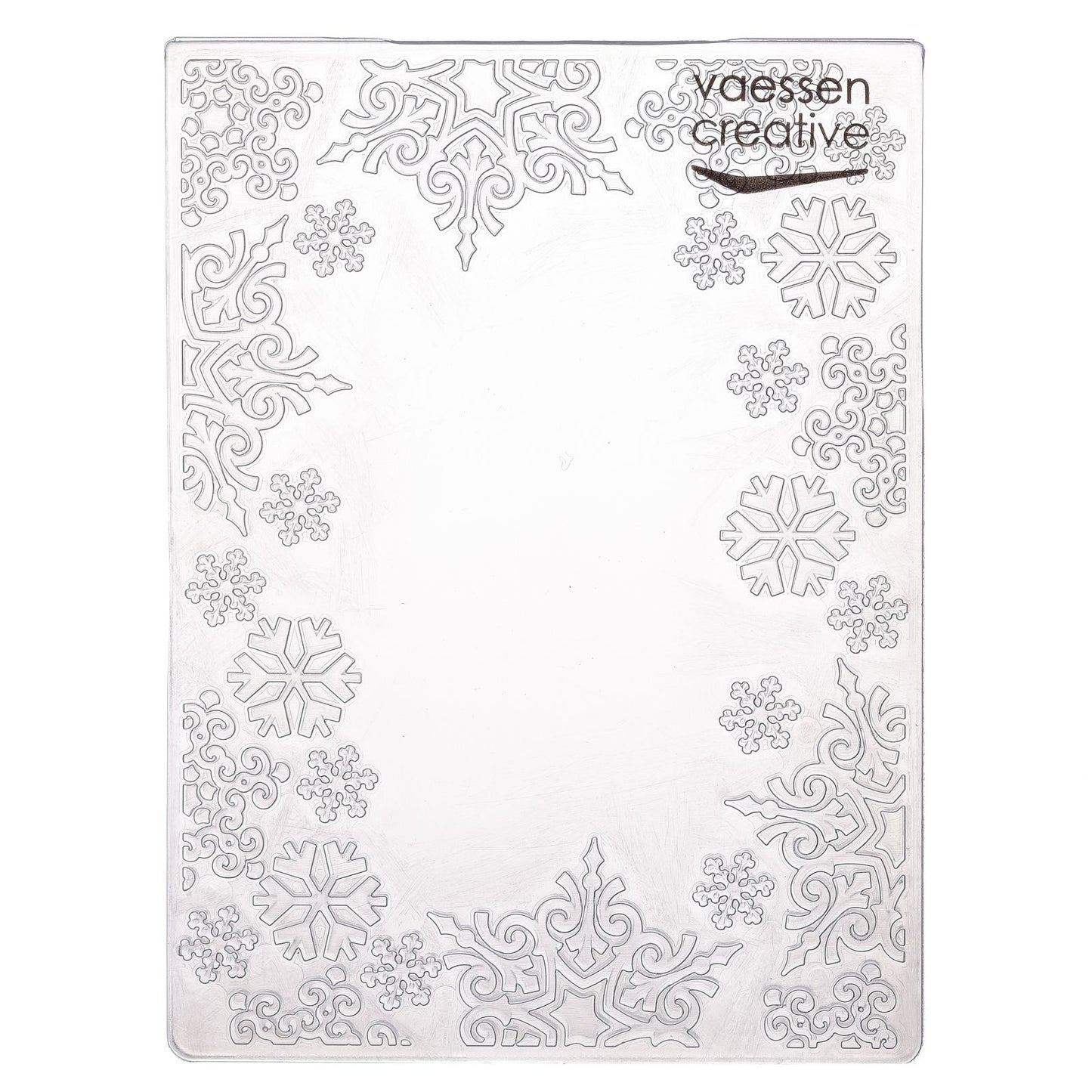 Vaessen creative • Prägeschablone Schneeflockenrahmen