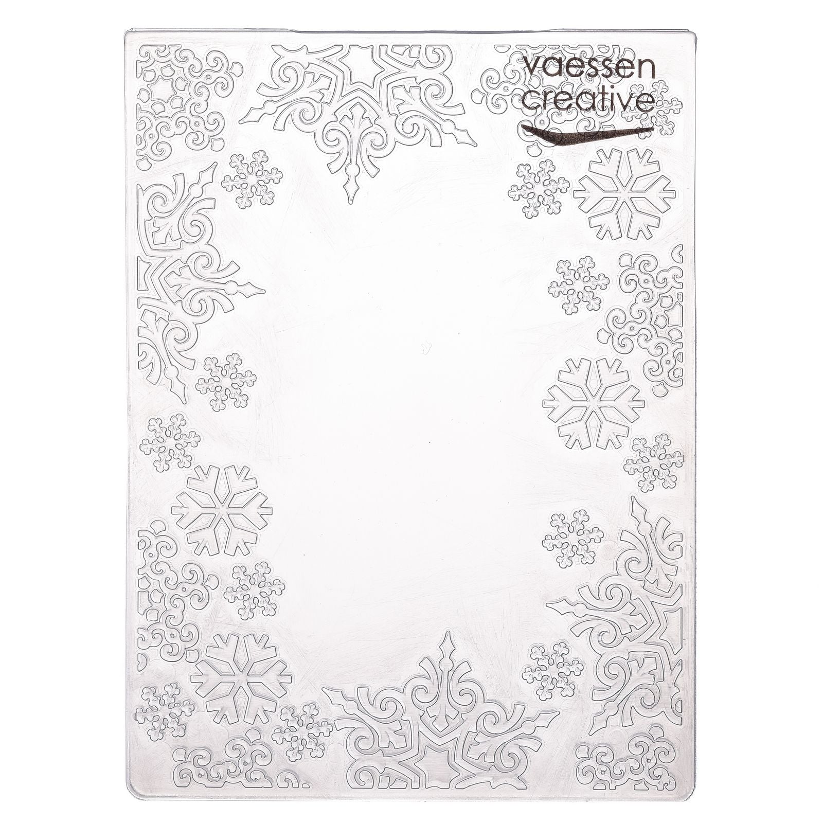 Vaessen creative • Prägeschablone Schneeflockenrahmen