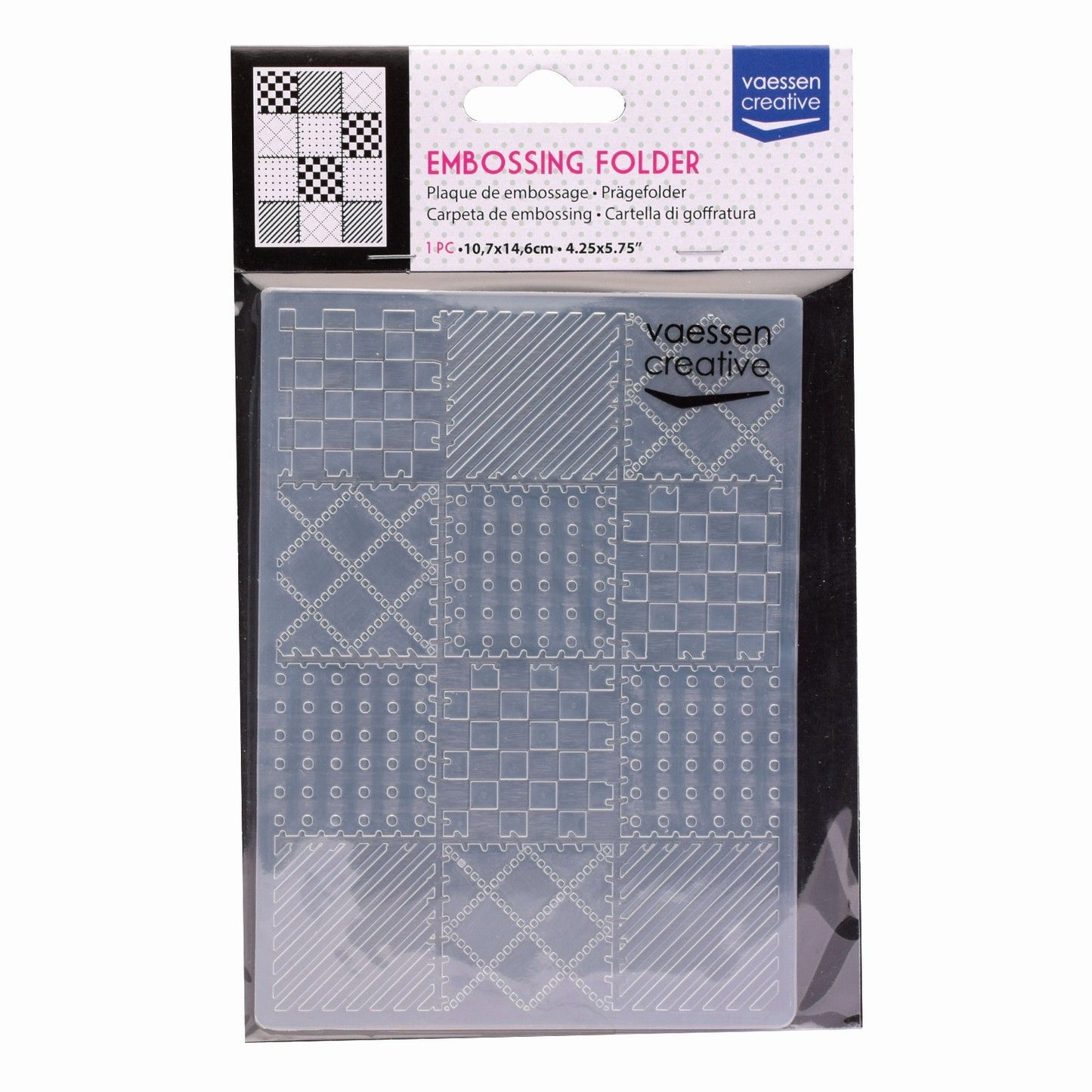 Vaessen creative • Prägeschablone Patchwork