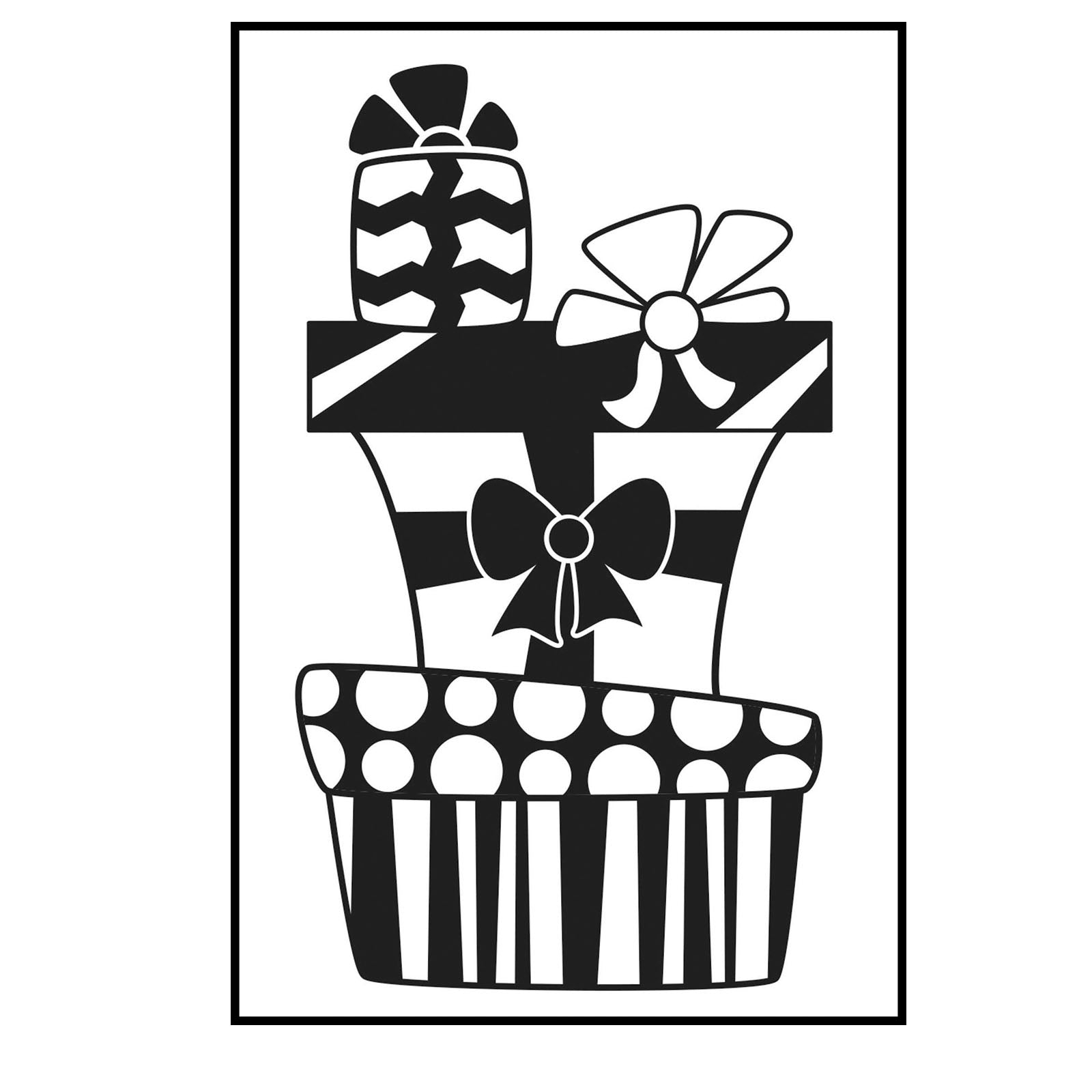 Vaessen creative • Prägeschablone mit Geschenkstapeln